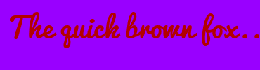Image with Font Color B30000 and Background Color 9900FF